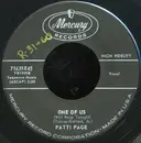 7inch Vinyl Single - Patti Page - One Of Us (Will Weep Tonight)