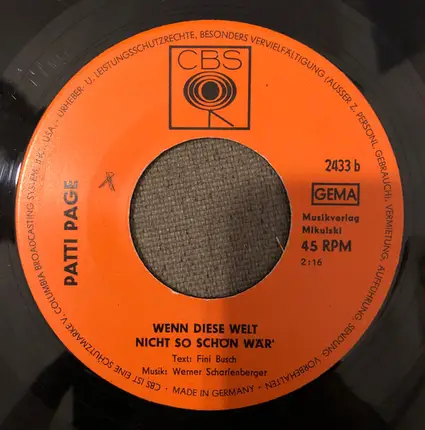 Patti Page - Beinah' Verloren
