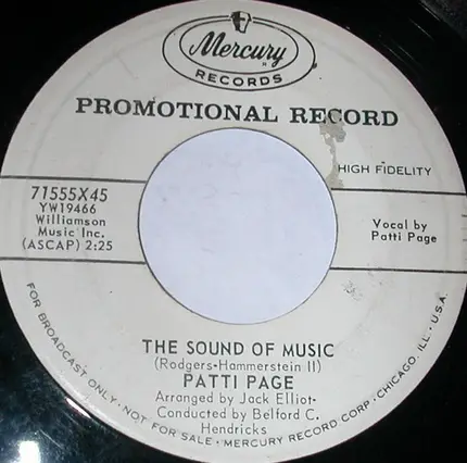 Patti Page - Little Donkey / Sound Of Music