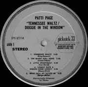 LP - Patti Page - Tennessee Waltz