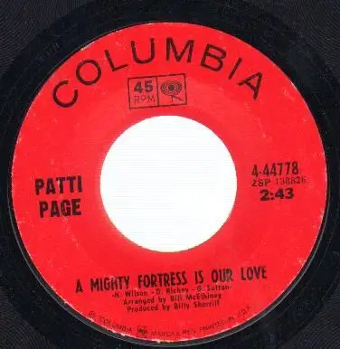 Patti Page - The Love Song / A Mighty Fortress Is Our Love