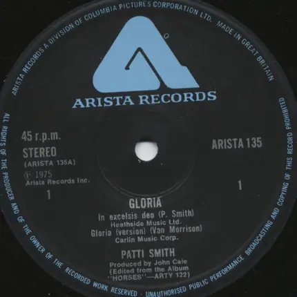 Patti Smith - Gloria