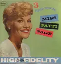LP - Patti Page - 3 Little Words... Miss Patti Page - Promo
