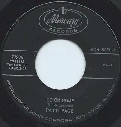 Patti Page - Go on Home