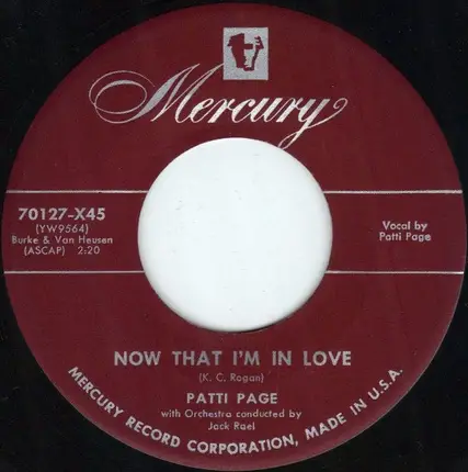 Patti Page - OO What You Do To Me / Now That I'm In Love