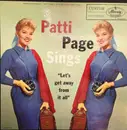LP - Patti Page With Jack Rael - Patti Page Sings 'Let's Get Away From It All'