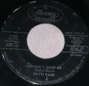 Patti Page - You Don't Know Me / Most People Get Married