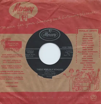 Patti Page With Vic Schoen And His Orchestra - Another Time, Another Place