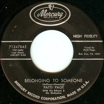 Patti Page With Vic Schoen And His Orchestra - Bring Us Together