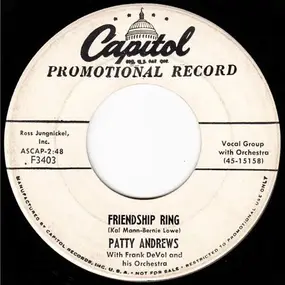Patty Andrews - Friendship Ring / Music Drives Me Crazy