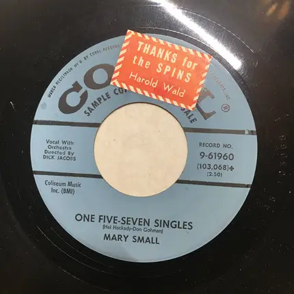 Patty Small And Mary Small - That Could Be Love / One Five-Seven Singles