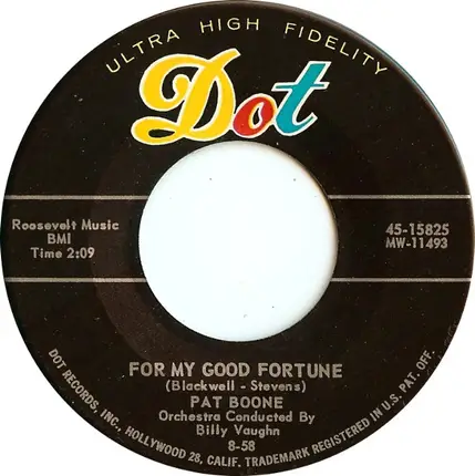 Pat Boone - Gee, But It's Lonely / For My Good Fortune