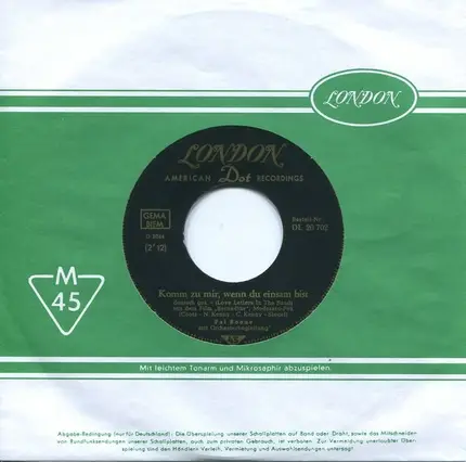 Pat Boone - Komm Zu Mir Wenn Du Einsam Bist / Baby Oh Baby