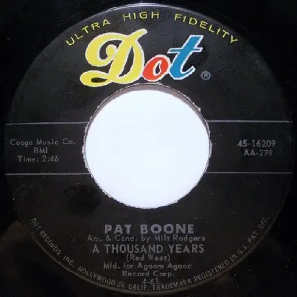 Pat Boone - Moody River