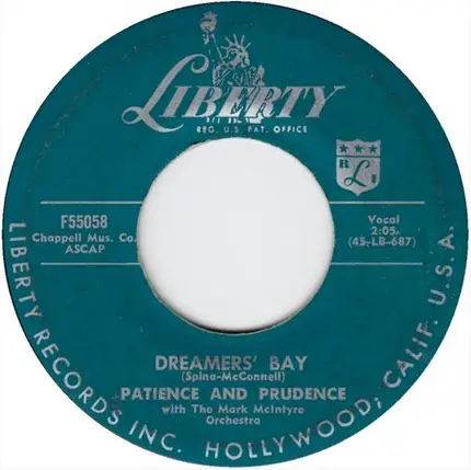 Patience & Prudence - We Can't Sing Rhythm And Blues / Dreamer's Bay