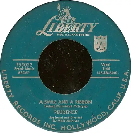 Patience & Prudence / Prudence - Tonight You Belong To Me / A Smile And A Ribbon