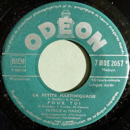 Patrice Et Mario - Oui Missié