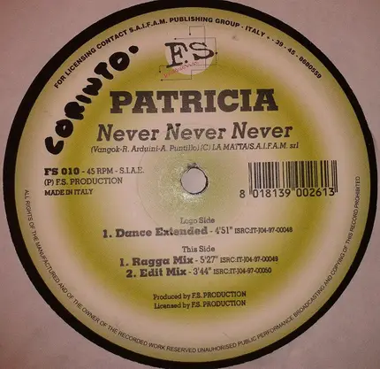 Patricia - Never Never Never