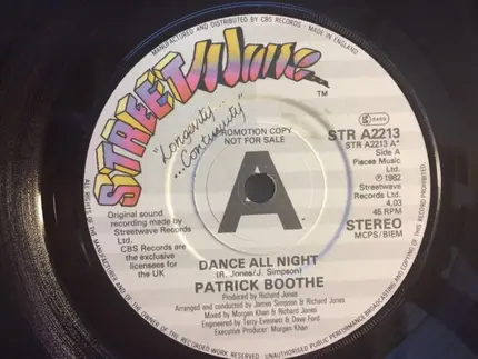 Patrick Boothe - Dance All  Night