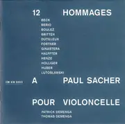 Double CD - Patrick Demenga / Thomas Demenga - 12 Hommages A Paul Sacher Pour Violoncelle