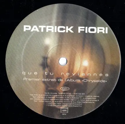 Patrick Fiori - Que Tu Reviennes
