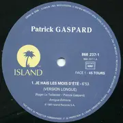 12inch Vinyl Single - Patrick Gaspard - Je Hais Les Mois D' Eté