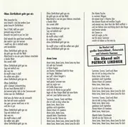 CD - Patrick Lindner - Ohne Zärtlichkeit Geht Gar Nix