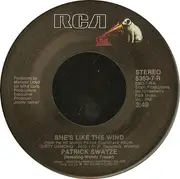 7inch Vinyl Single - Patrick Swayze - She's Like The Wind