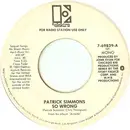 7inch Vinyl Single - Patrick Simmons - So Wrong - Promo