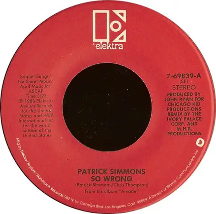 Patrick Simmons - So Wrong