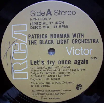 Patrick Norman, Black Light Orchestra - Let's Try Once Again