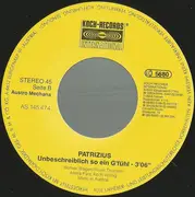 7inch Vinyl Single - Patrizius - Immer Dieses Herzklopfen