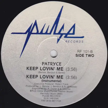 Patryce Banks - Keep Lovin' Me