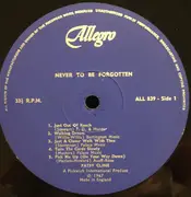 LP - Patsy Cline - Never To Be Forgotten