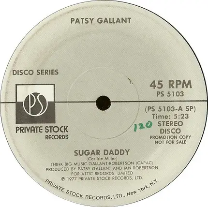 Patsy Gallant - Sugar Daddy / It's Raining This Morning