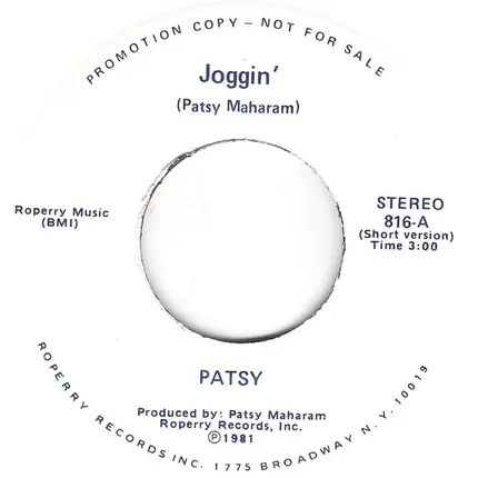 Patsy Maharam - Joggin'