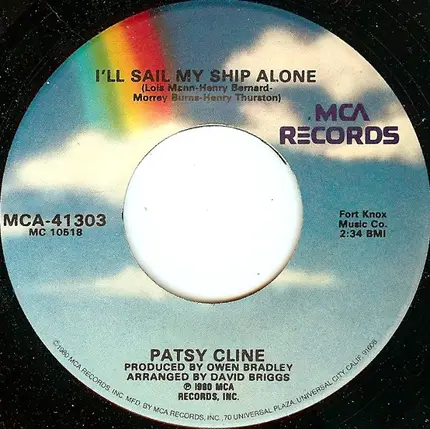 Patsy Cline - Always / I'll Sail My Ship Alone