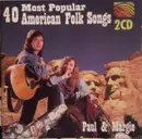 Double CD - Paul & Margie, Woody Guthrie, Bob Dylan - 40 Most Popular American Folk Songs
