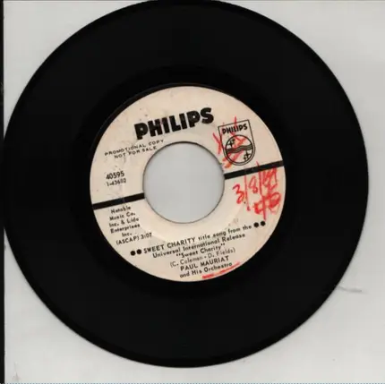 Paul Mauriat And His Orchestra - Irresistiblement (Irresistibly) / Sweet Charity