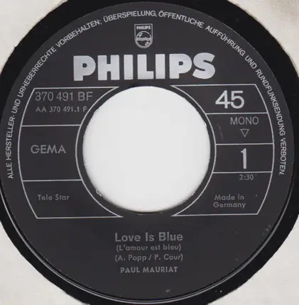 Paul Mauriat And His Orchestra - Love Is Blue