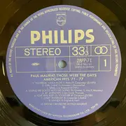 LP - Paul Mauriat - Those Were The Days American Hits '71-'77
