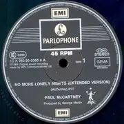 12inch Vinyl Single - Paul McCartney - No More Lonely Nights (Extended Version)
