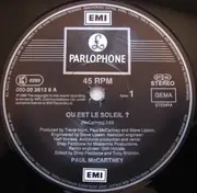 12inch Vinyl Single - Paul McCartney - Ou Est Le Soleil?