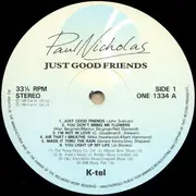 LP - Paul Nicholas - Just Good Friends
