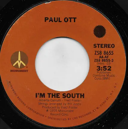 Paul Ott - I'm The South / Keeps Me Comin' Round
