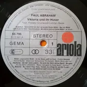 LP - Paul Abraham - Margit Schramm , Rudolf Schock - Viktoria Und Ihr Husar / Die Blume Von Hawaii