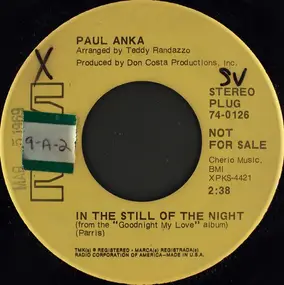 Paul Anka - In The Still Of The Night