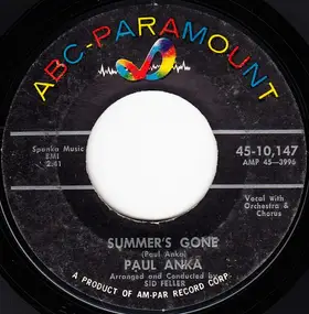 Paul Anka - Summer's Gone / I'd Have To Share