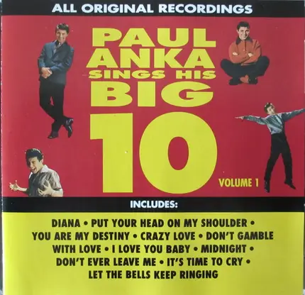Paul Anka - Paul Anka Sings His Big 10 - Volume 1