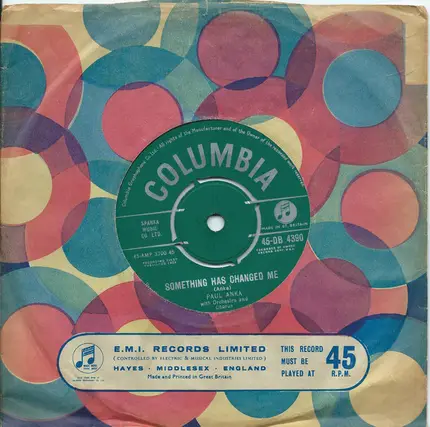 Paul Anka - It's Time To Cry / Something Has Changed Me
